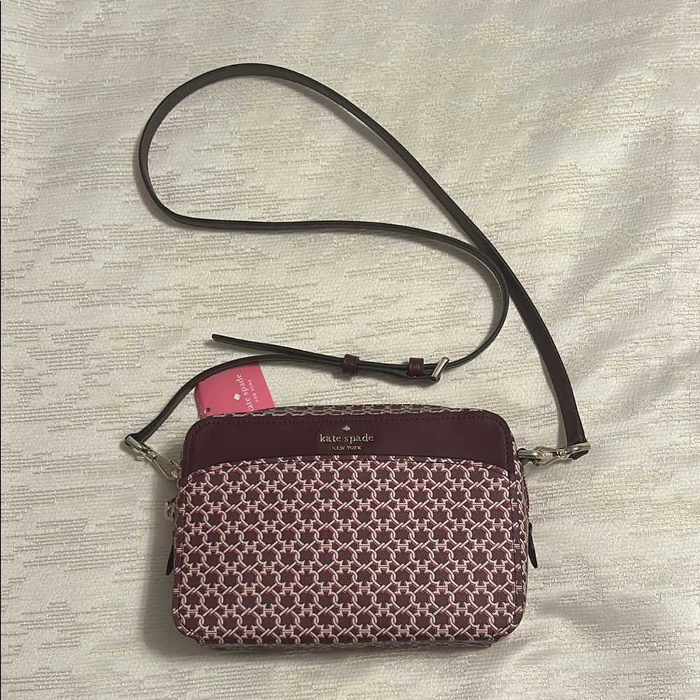 Kate Spade Brown Crossbody Bag with Adjustable Strap